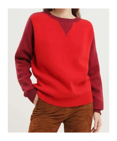 1989 Studio Stone Island Midnight Blue Nylon Bomber Jacket In Red