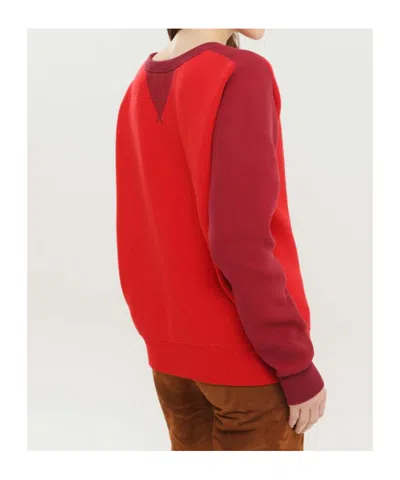 1989 Studio Stone Island Midnight Blue Nylon Bomber Jacket In Red