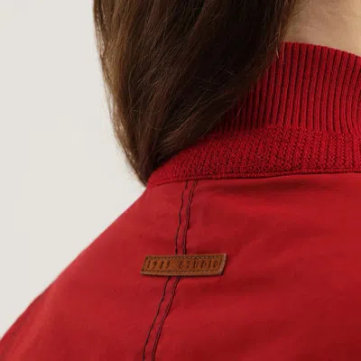 1989 Studio Reversible Jacket Ribbed Collar Cuffs Side Pockets In Red
