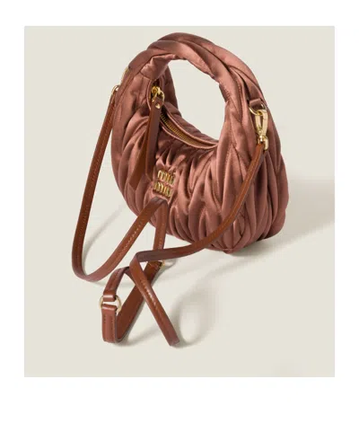 Miu Miu Mini Wander Tote Bag In Blue