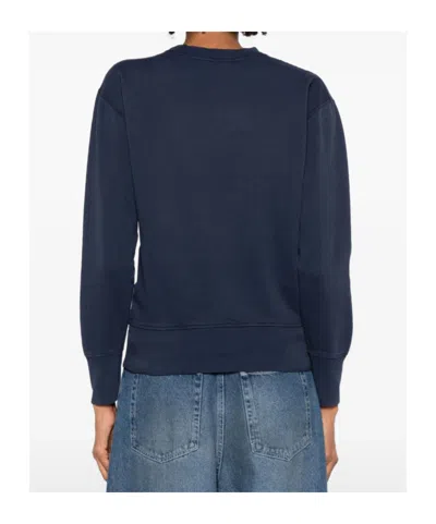 Apc A.p.c. X Marc Jacobs Long-sleeved Crewneck Sweatshirt In Blue