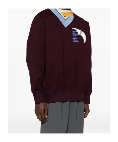 Kolor Mock-neck Graphi-print Sweater In Multi