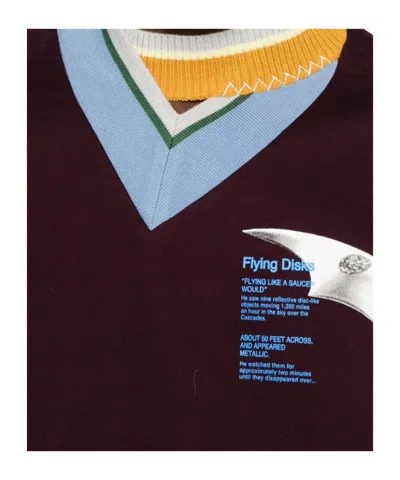 Kolor Mock-neck Graphi-print Sweater In Multi