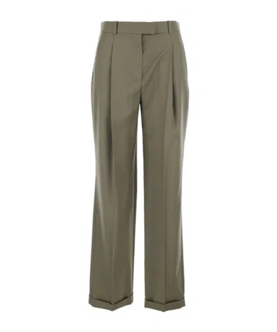 The Row Belt Loop Casual Pants In Green
