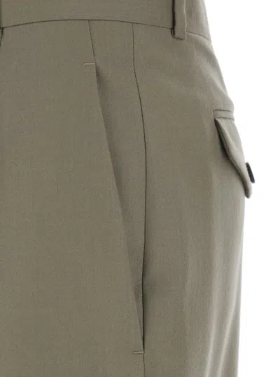 The Row Belt Loop Casual Pants In Green