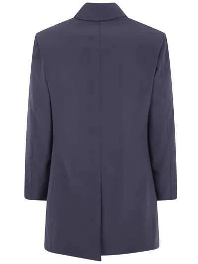 Aspesi Single Breasted Casual Jacket In Blue
