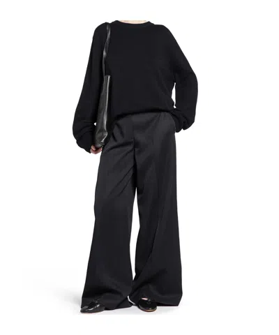 The Row Belt Loop Casual Pants In Black