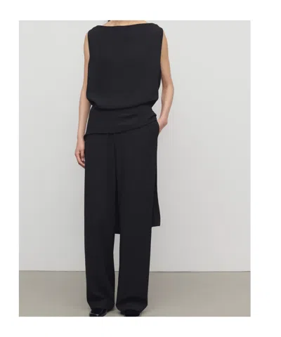 The Row Elastic Waist Casual Pants In Black