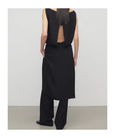 The Row Elastic Waist Casual Pants In Black