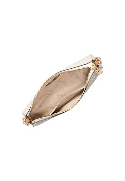 Michael Kors Monogram-pattern Shoulder Bag In Neutral