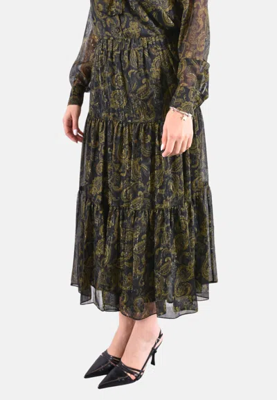 Michael Kors Paisley Pattern Skirt In Multi