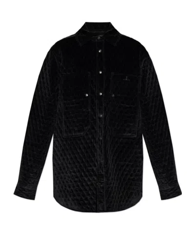 Vivienne Westwood Long-sleeved Shirt Jacket In Black
