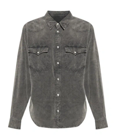 Isabel Marant Long Sleeve Shirt In Brown