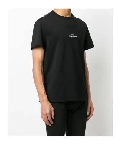 Maison Margiela Distorted Logo T-shirt In Black
