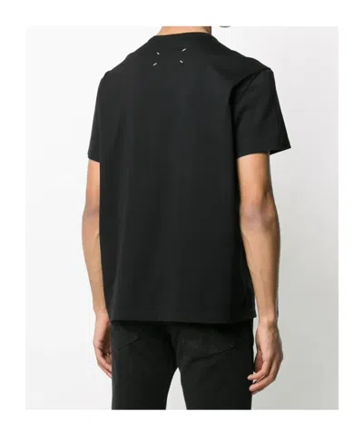 Maison Margiela Distorted Logo T-shirt In Black