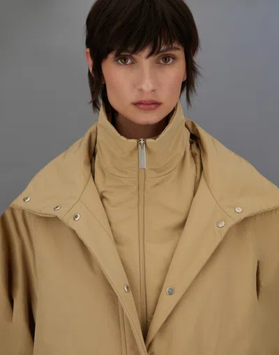 Herno Laminar Organic Tech Jacket In Brown