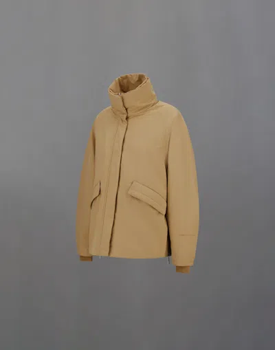 Herno Laminar Organic Tech Jacket In Brown