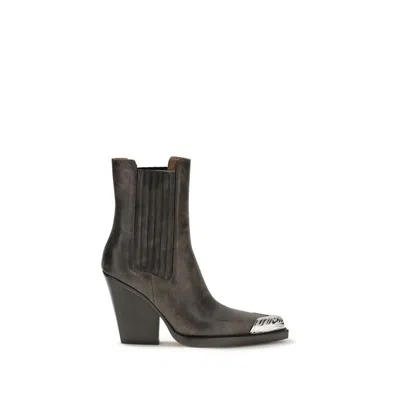 Paris Texas Dallas Texan Ankle Boots In Brown