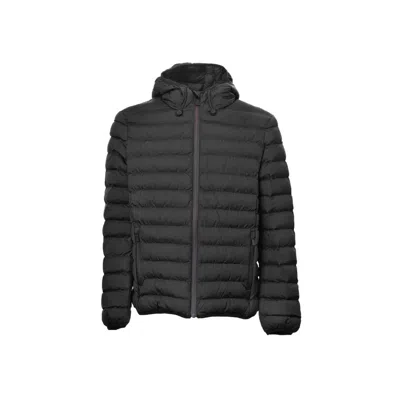 Suns Black Polyester Men's Quilted Jacket In Black
