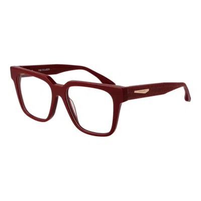 Trussardi Red Women Glasses Frame In Brown