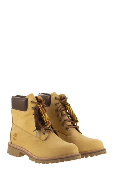 Timberland Luxe Mid Lace - Waterproof Leather Ankle Boot In Brown