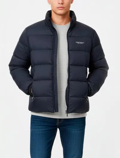 Armani Exchange Coats In Blue