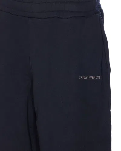 Daily Paper Logo Wide Leg Pants In Black