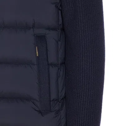 Moorer Men Royal Blue Padded Jacket, Xl Luxury Jackets For Men Darveys In Black