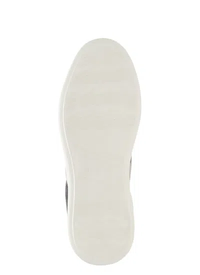 Hogan Rebel Sneakers In Two-tone Suede In Gray