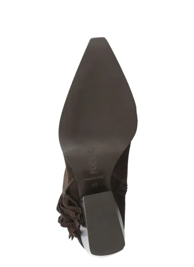 Poeve Ires Texan Ancle Boots In Brown