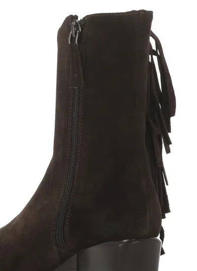 Poeve Ires Texan Ancle Boots In Brown