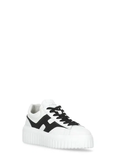 Hogan H-stripes Sneakers In White