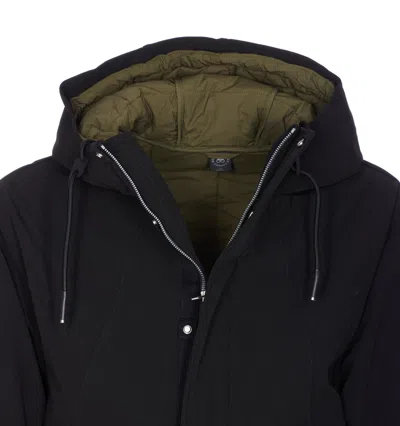 Moose Knuckles Mason Hooded Bomber Jacket In Black