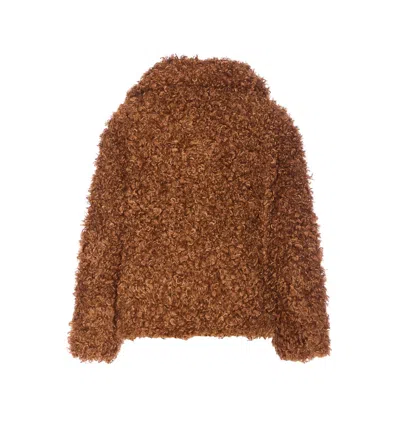 Jakke Traci Shearling-effect Jacket In Brown