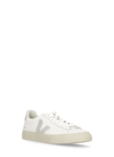 Veja Campo Bicolor Leather Low-top Sneakers In White