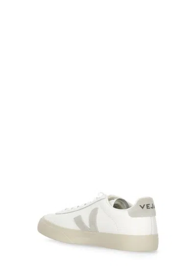 Veja Campo Bicolor Leather Low-top Sneakers In White