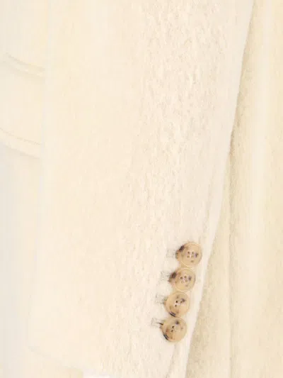 Dunst Single-breasted Wool Blend Blazer In Neutral