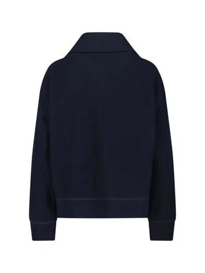 Jil Sander 124 Hn Long Sleeves Sweatshirt In Blue