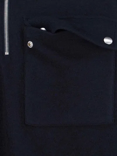 Jil Sander 124 Hn Long Sleeves Sweatshirt In Blue