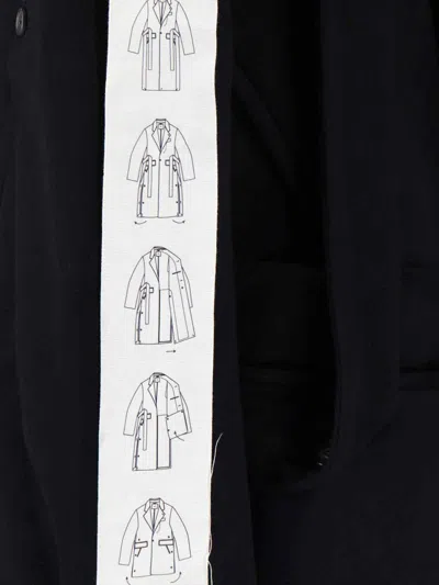 Setchu Single-breasted Cashmere Blazer In Black