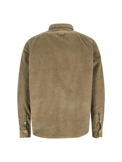 Finamore 1925 Classic Brown Button-down Shirt With Traditional Collar In Brown