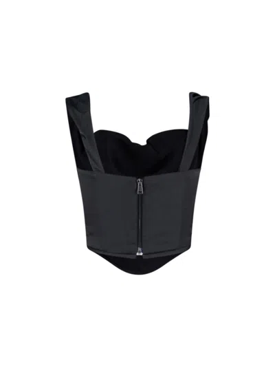 Vivienne Westwood Minimalist Black Top With Clean Lines And Tailored Fit In Black