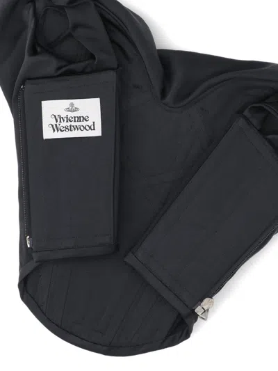 Vivienne Westwood Minimalist Black Top With Clean Lines And Tailored Fit In Black