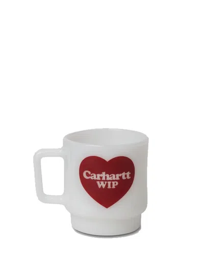 Carhartt Heart Glass Mug Jade In White