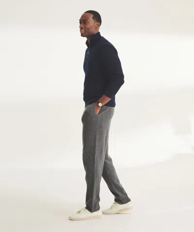 Naadam Super Fine Cashmere Quarter Zip In Blue