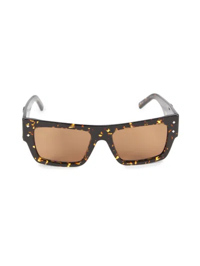 Mcm 53mm Rectangular Sunglasses In Brown