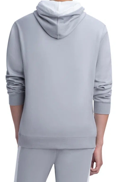 Bugatchi Comfort Cotton Blend Hoodie In Silver