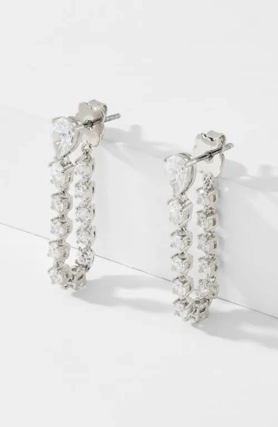 Nadri Invitation Only Front/back Earrings In Brown