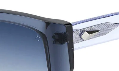 Rag & Bone 54mm Rectangular Sunglasses In Blue