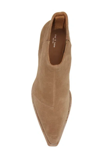Rag & Bone Dart Pointed Toe Bootie In Brown